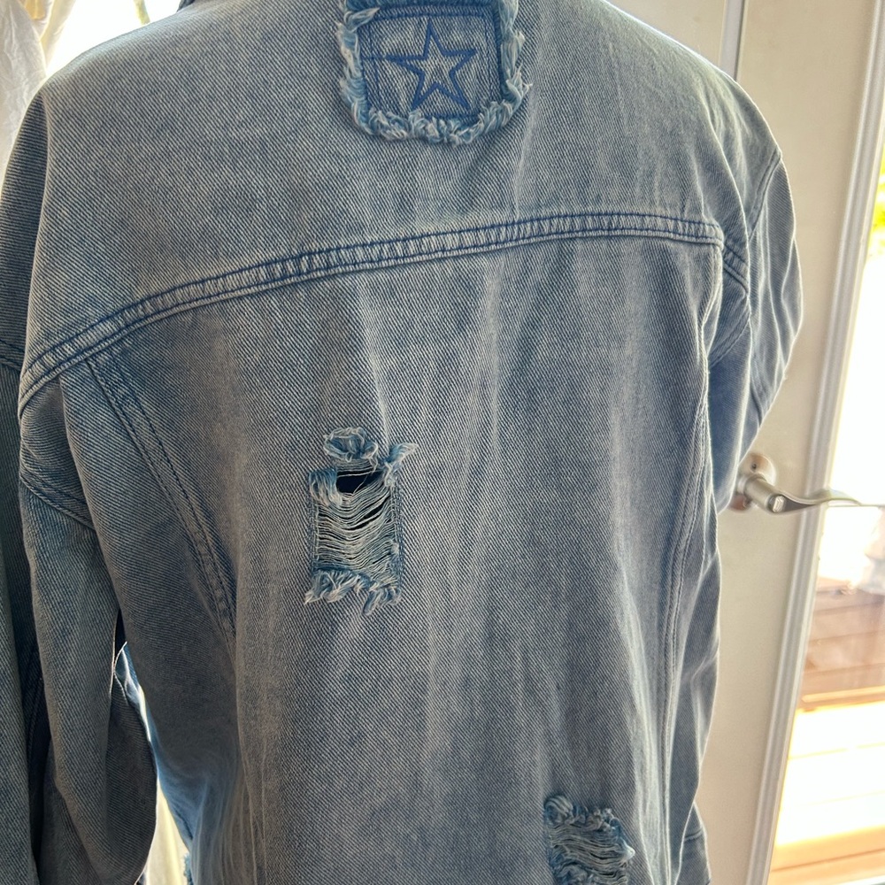 Distressed Denim Jacket - Picture 3 of 3